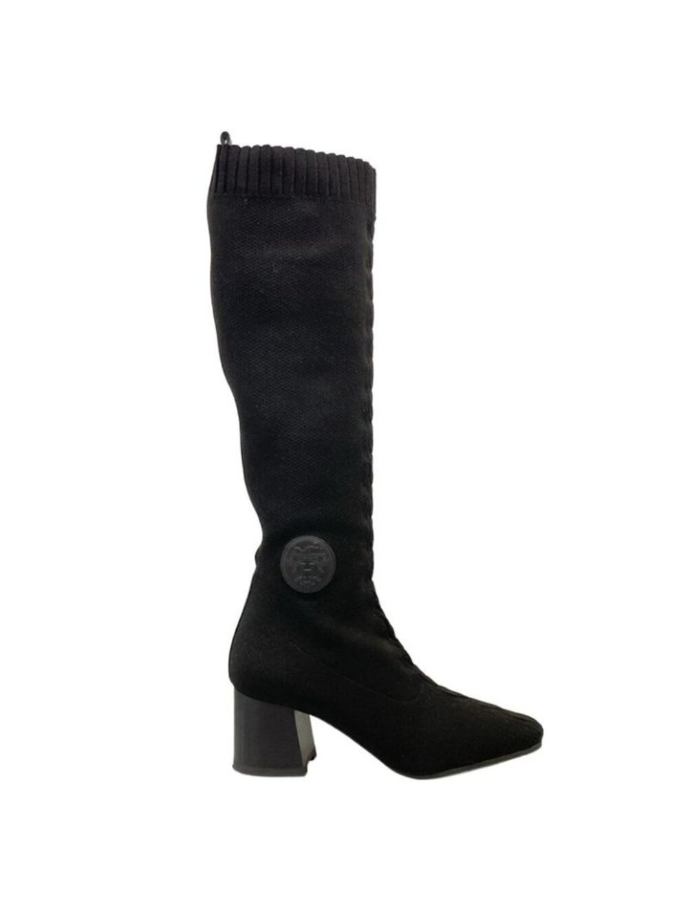 Hermes Long Boots 36.5 Fontaine 60 Black Leather - Picture 4 of 11